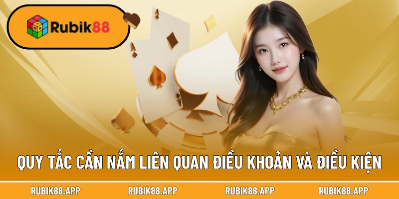 Quy tắc cần nắm liên quan điều khoản và điều kiện