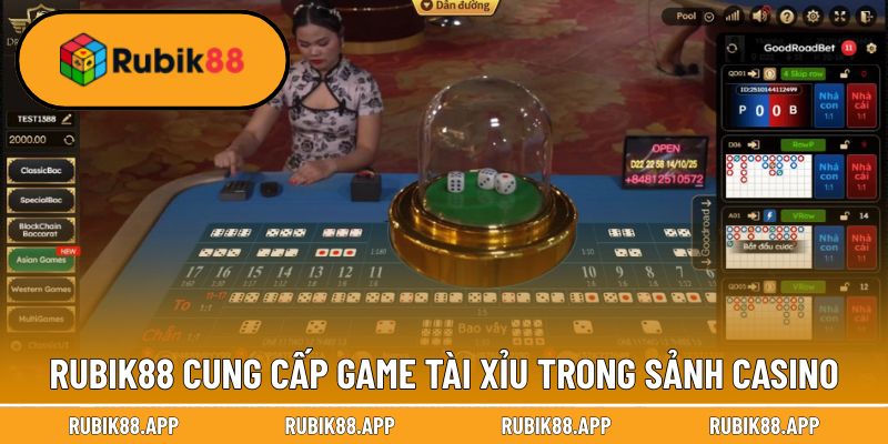 Tài Xỉu Rubik88 - Sự Lựa Chọn Số 1 Của Người Mới Châu Á 1 Rubik88 cung cấp game tài xỉu trong sảnh casino